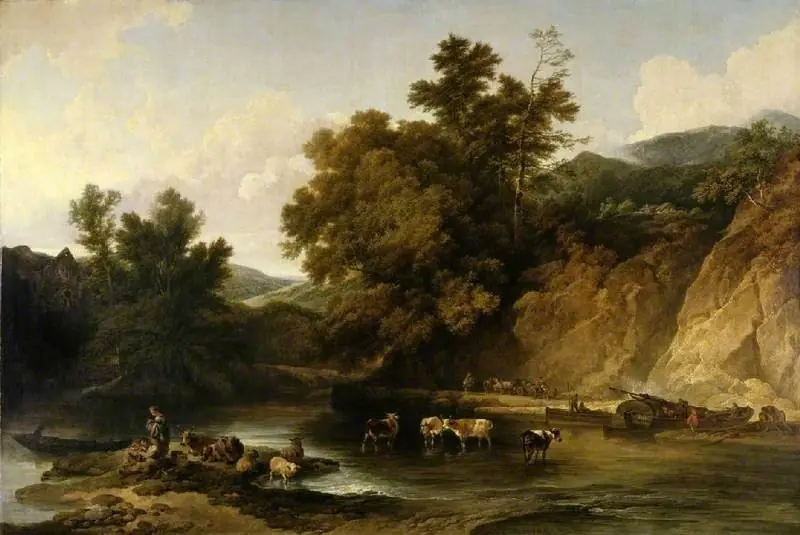 The River Wye at Tintern Abbey, by Philip James de Loutherbourg