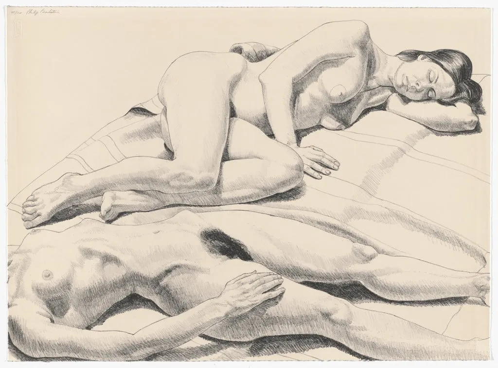 Untitled, by Philip Pearlstein, ink, 1971