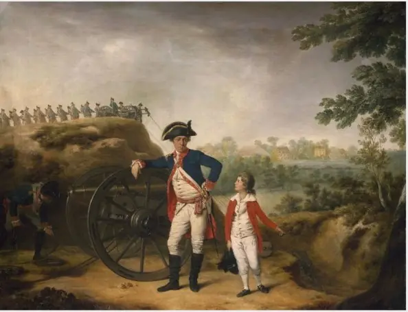 Portrait of Captain William Congreve with his Son William, by Philip Reinagle the younger