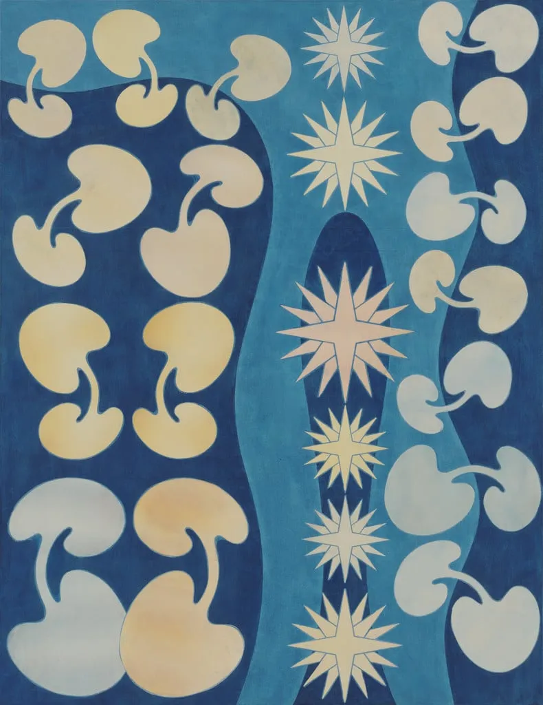 Untitled, by Philip Taaffe, acrylic, 1990