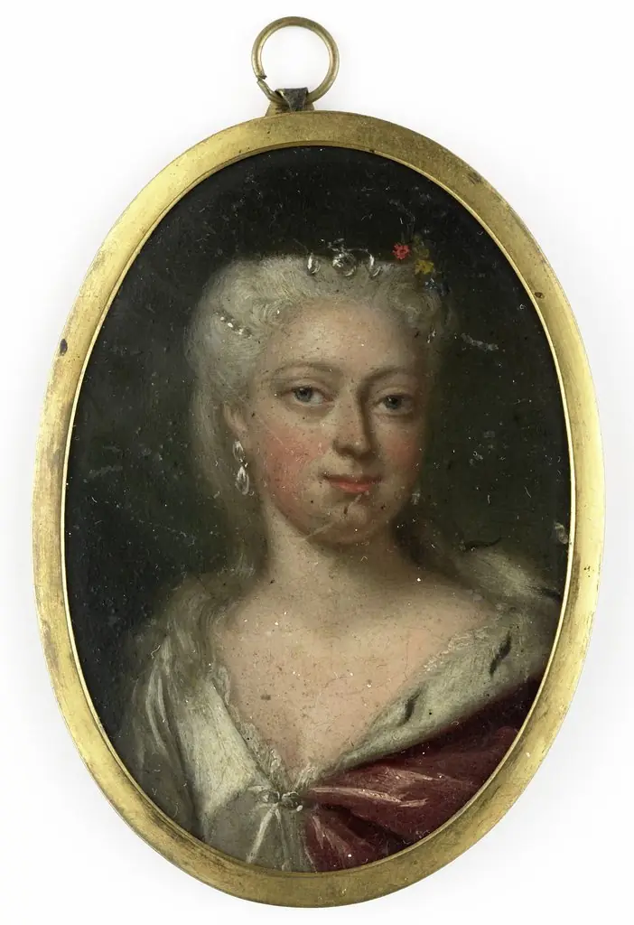 Anna van Hannover (1709-59). wife of Prince Willem IV, by Philip van Dijk