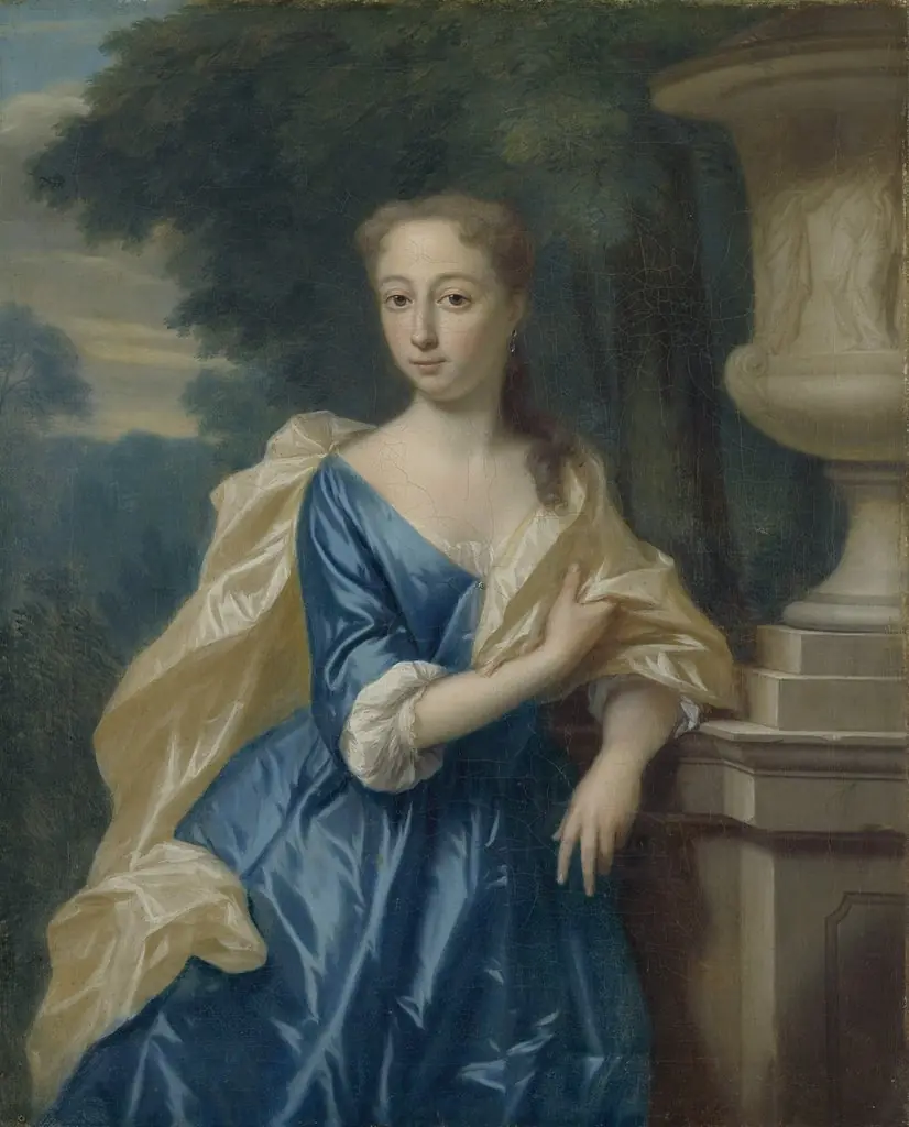 Portrait of Justina Johanna Ramskrammer, Wife of Isaac Parker, by Philip van Dijk