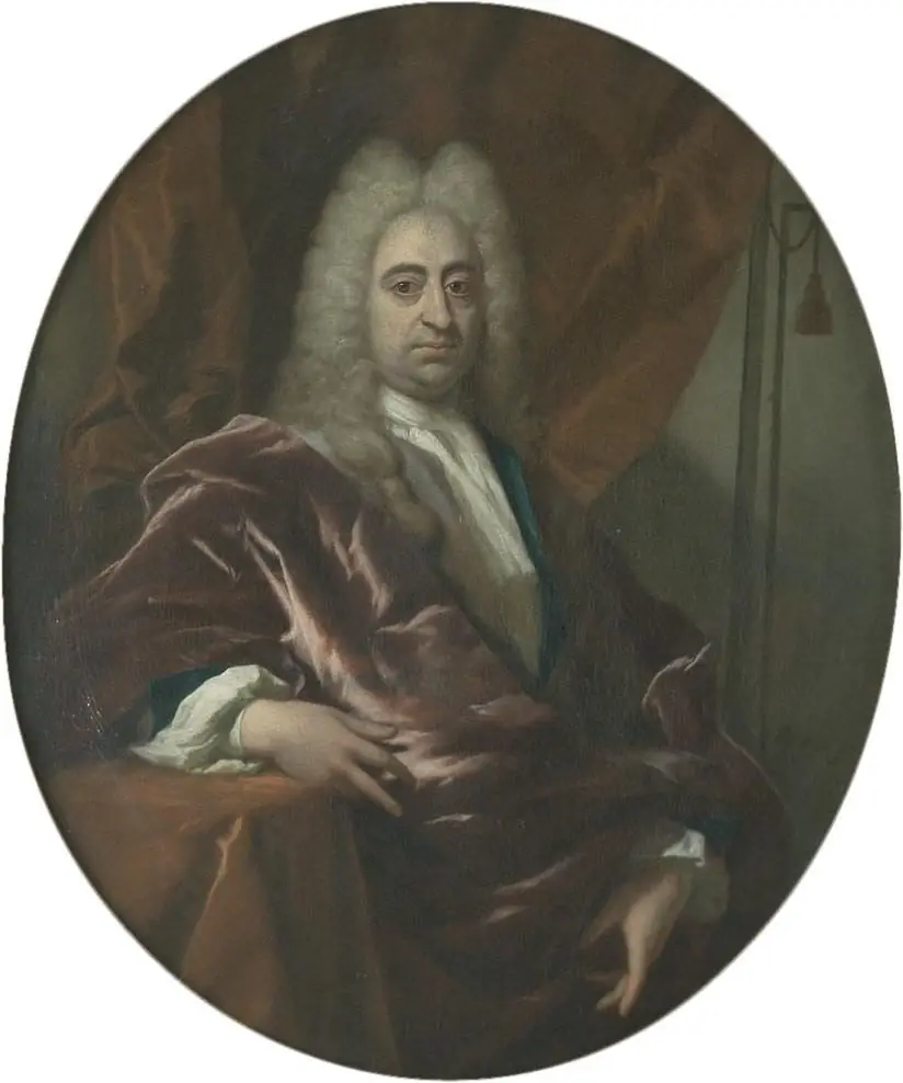 Portrait of Mathias Lambertus Singendonck (1648-1742), by Philip van Dijk