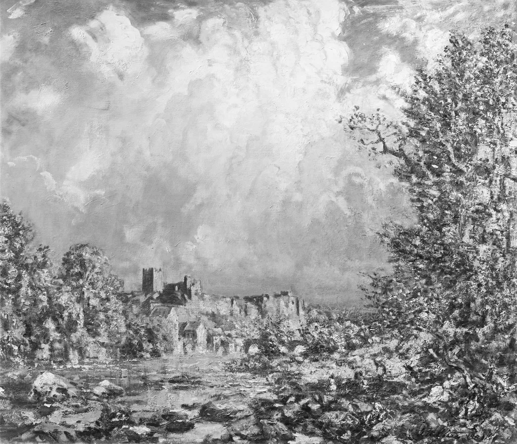 Richmond Castle, Yorkshire, by Philip Wilson Steer, oil, 1903