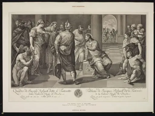 The Woman taken in Adultery, by Philipp Andreas Kilian