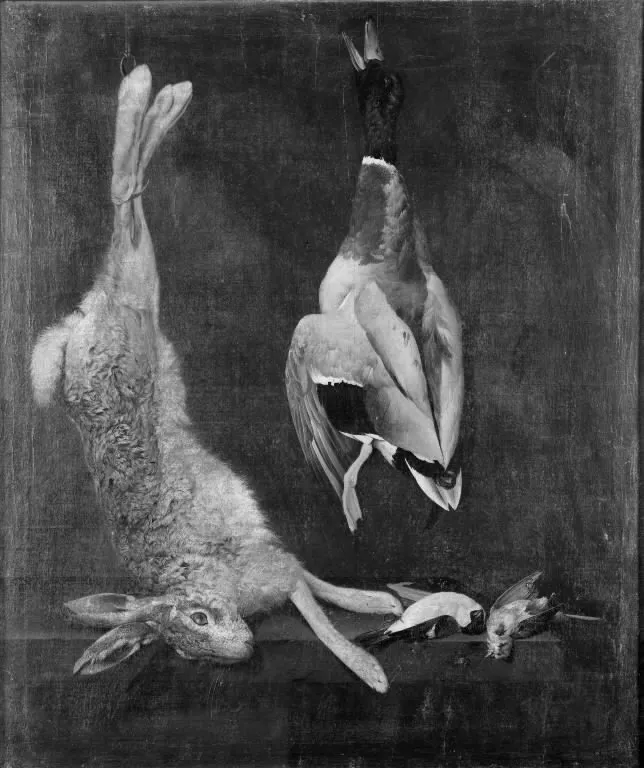 Dead Game, by Philipp Ferdinand de Hamilton, oil, 1714