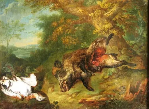 Mistreț și dropie, by Philipp Ferdinand Hamilton