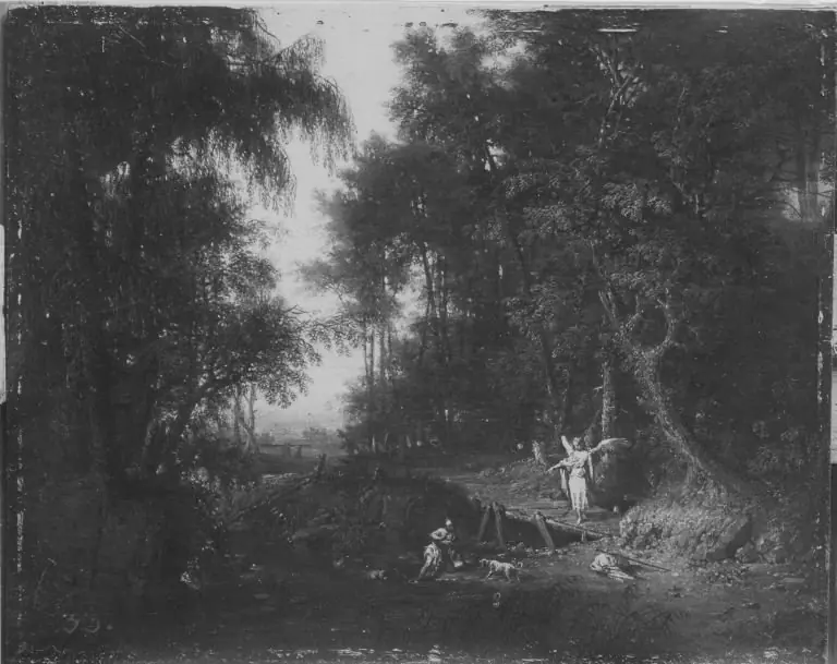 Waldlandschaft mit Engel und Tobias, by Philipp Hieronymus Brinckmann
