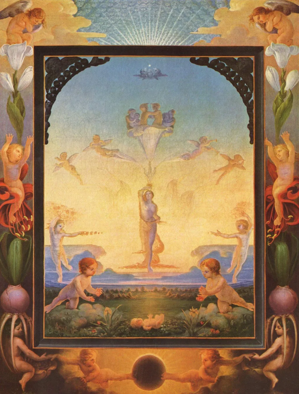 The Morning, by Philipp Otto Runge, oil, 1808