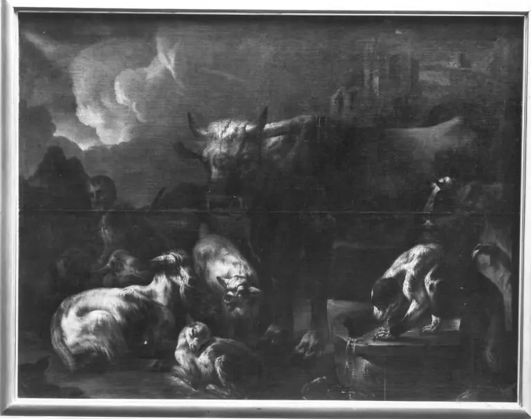 Ruhende Herde mit Hirten, by Philipp Peter Roos