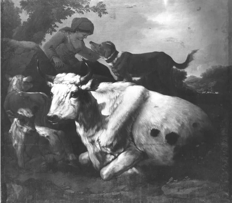 Viehstück, by Philipp Peter Roos, unspecified, 1691