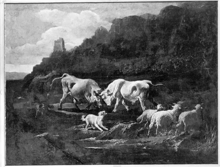 Viehstück, by Philipp Peter Roos, unspecified, 1691