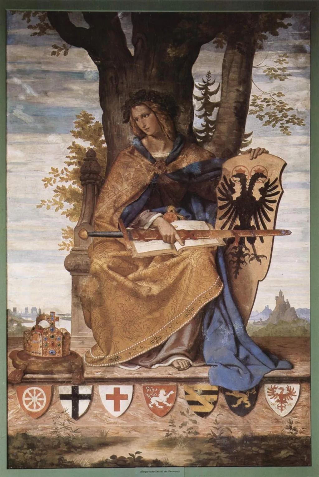 Germania, by Philipp Veit, oil, 1835