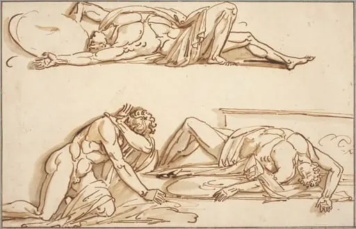 Achilles and Patroclus, by Philippe-Auguste Hennequin