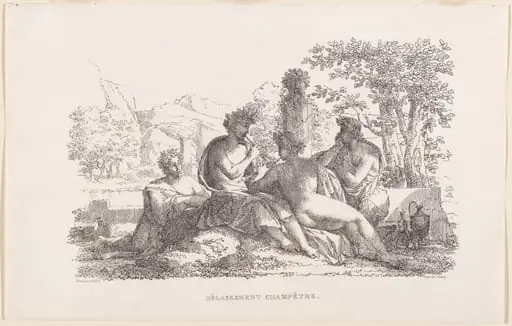 Délassement champêtre (Sylvan Leisure), by Philippe-Auguste Hennequin
