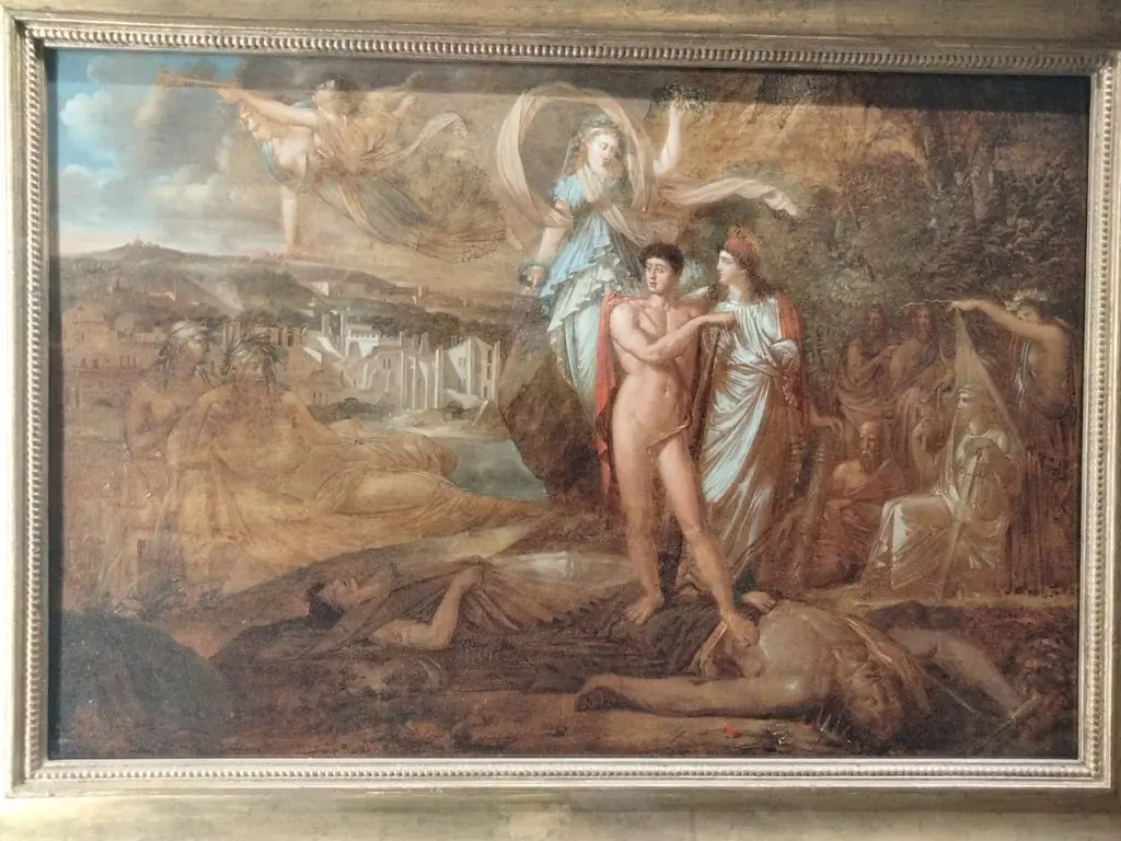 La Rébellion lyonnaise terrassée par le génie de la Liberté, by Philippe-Auguste Hennequin