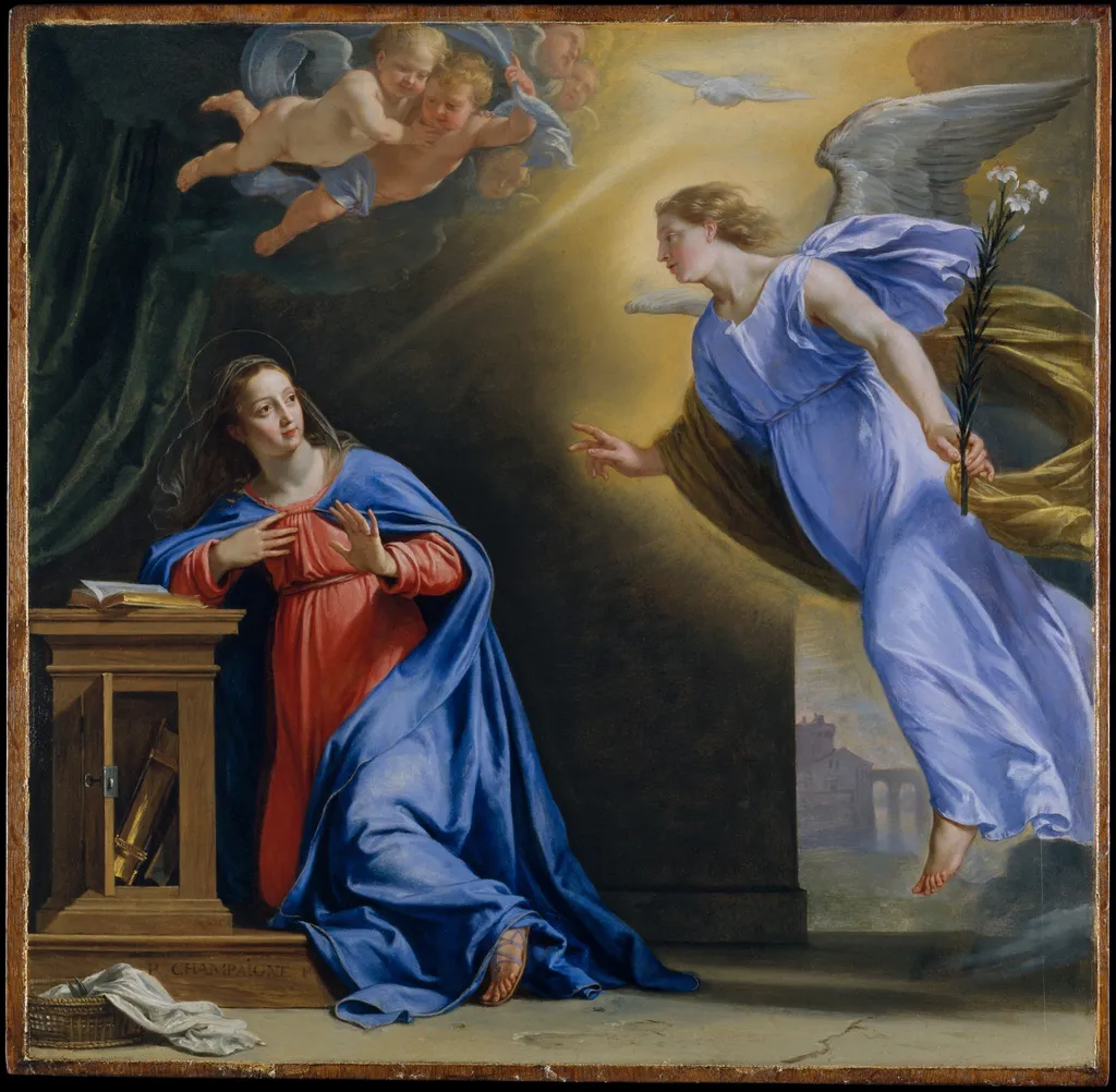 The Annunciation, by Philippe de Champaigne, oil, 1644