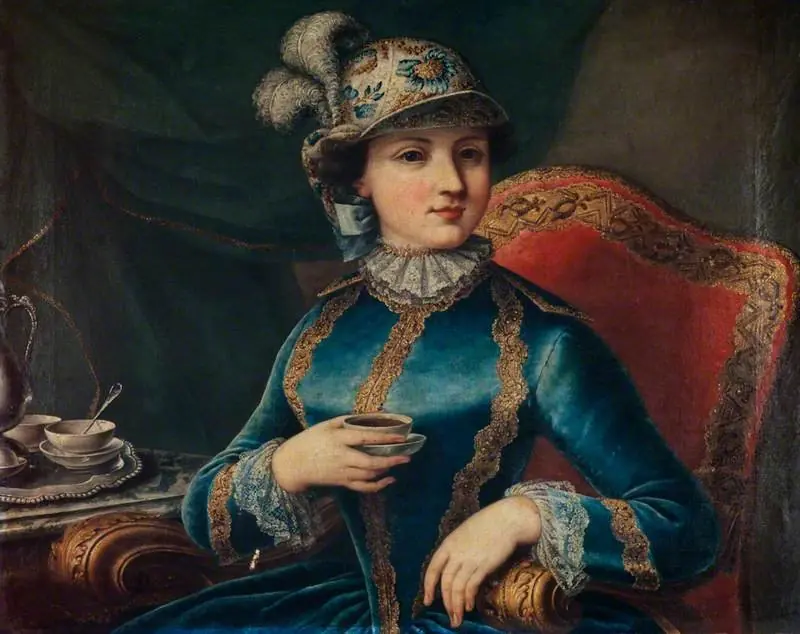 A Girl with a Tea-cup, by Philippe Mercier