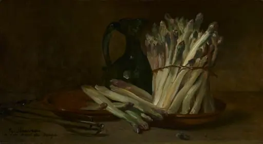 Still Life with Asparagus, by Philippe Rousseau