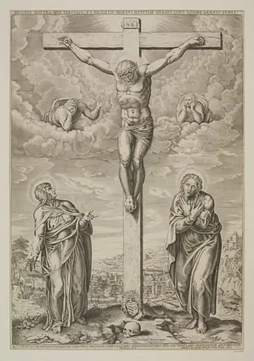 The Crucifixion and the Two Maries, by Philippe Thomassin