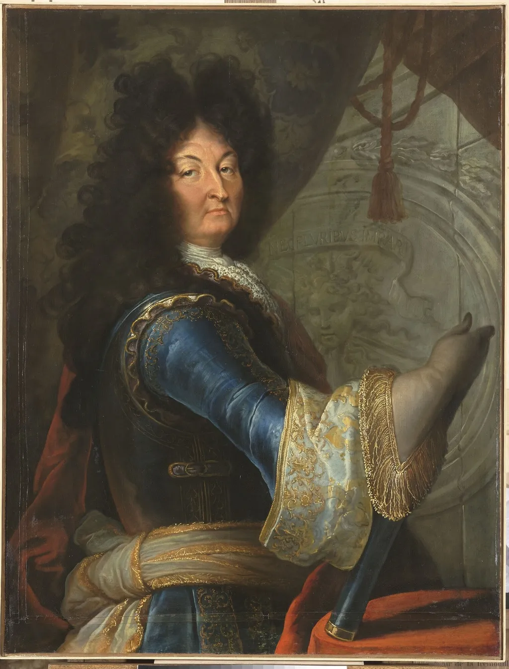 Portrait of Louis XIV of France (1638-1715), by Philippe Vignon, oil, 1700