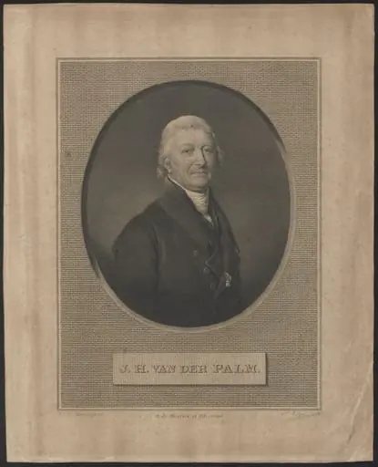 Portrait of J.H. van der Palm, by Philippus, Velijn