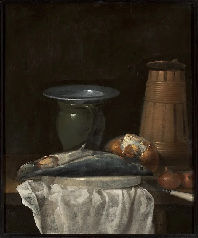 Breakfast, by Philips Angel, oil, 1659