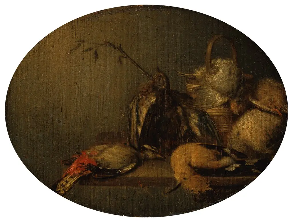 Still Life with Dead Birds, by Philips Angel
