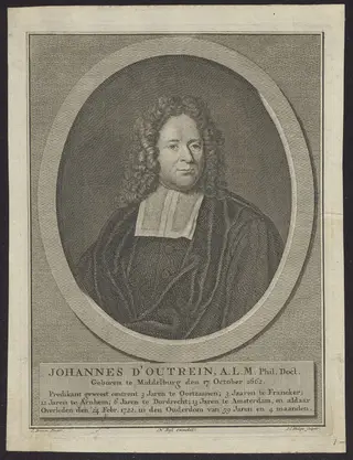 Portrait of Johannes d'Outrein, by Philips Jan Caspar, 1750