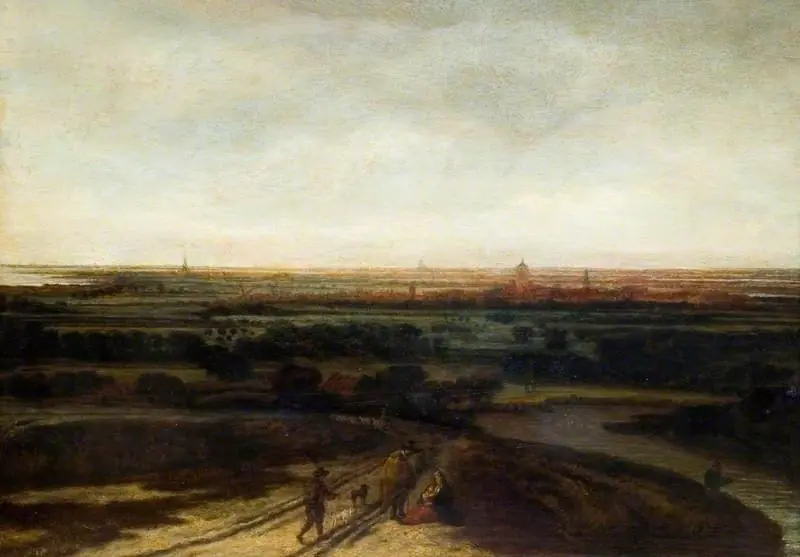 A Dutch Landscape: View of a Flat District (probably Rheden), by Philips Koninck