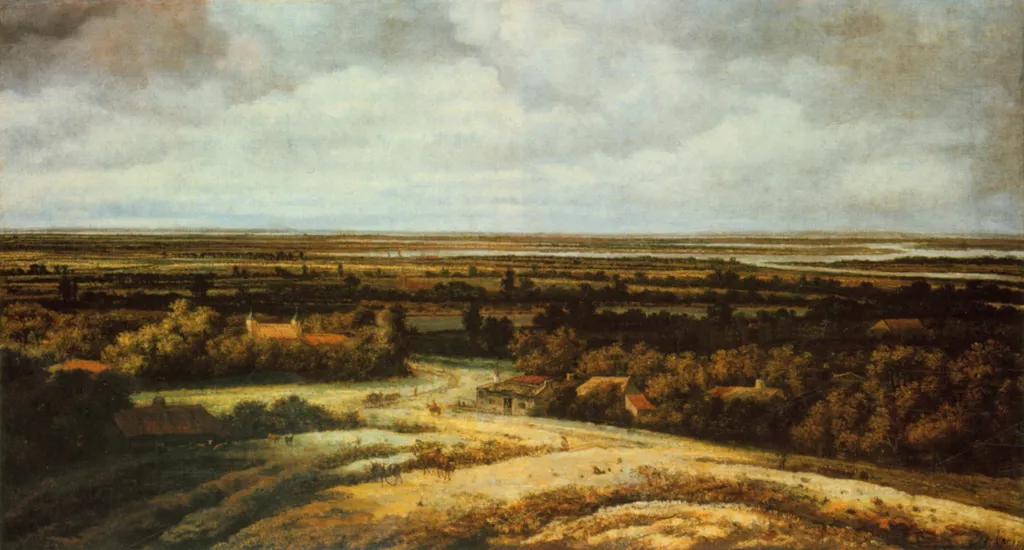Dutch Landscape, by Philips Koninck, oil, 1660
