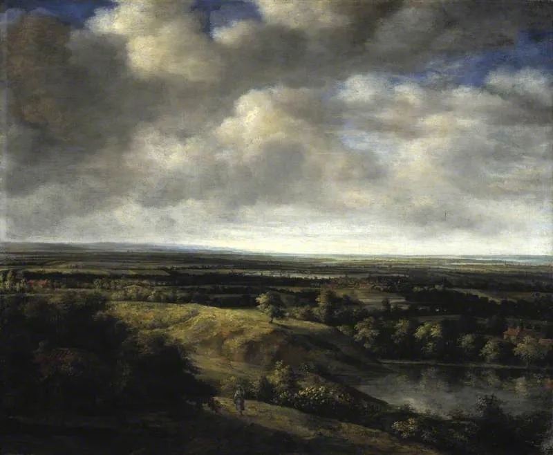 Extensive Landscape, by Philips Koninck, oil, 1666