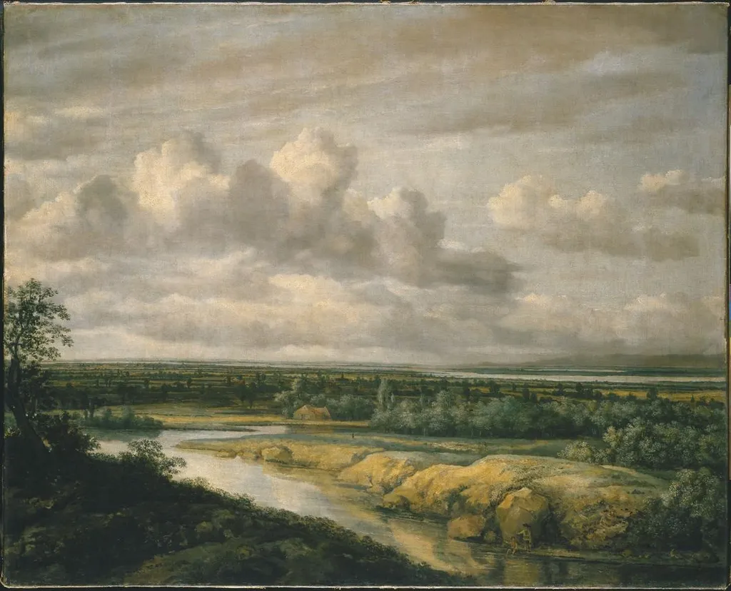 Flachlandschaft, by Philips Koninck, oil, 1653