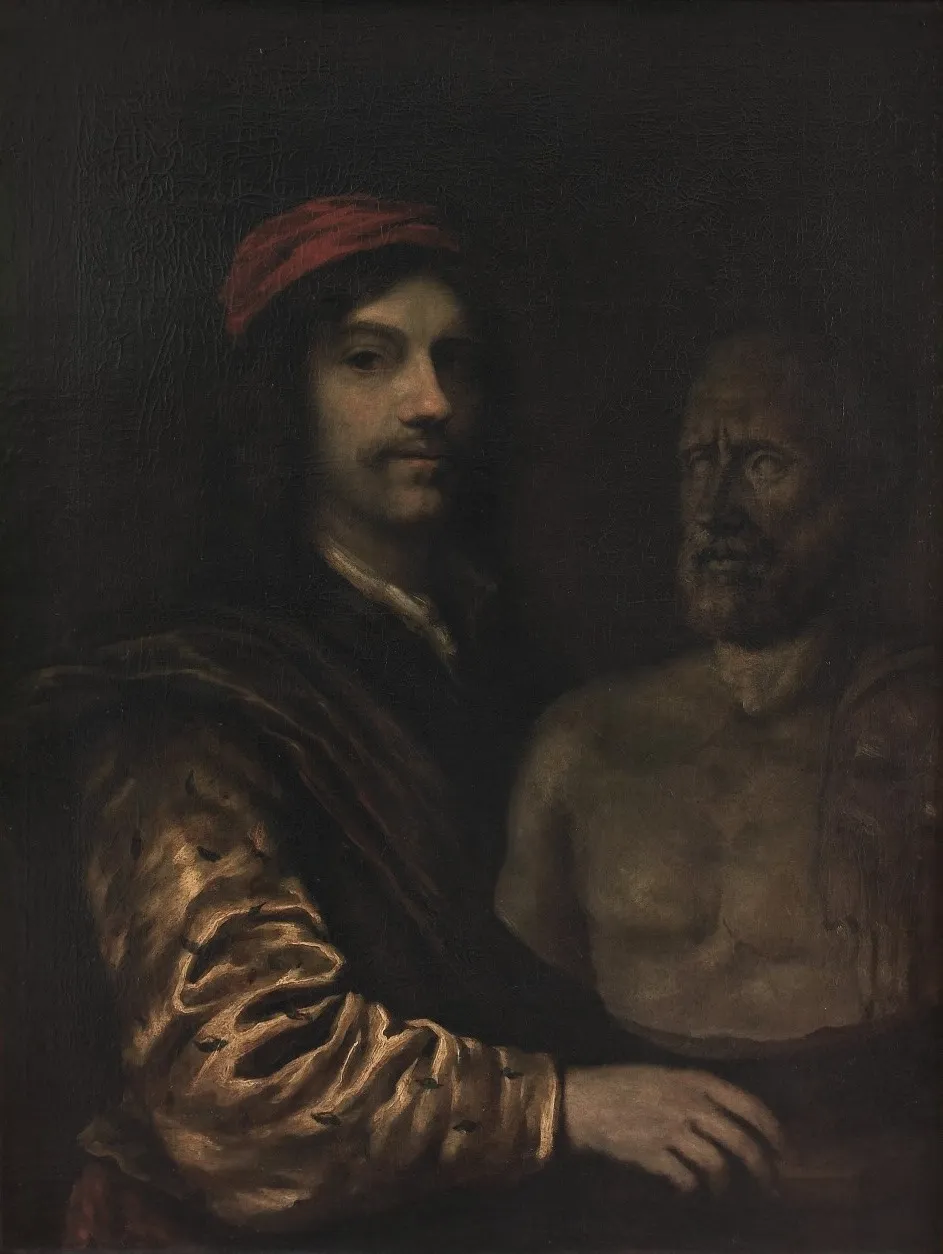 Self-portrait of Philips Koninck (1619-1688), by Philips Koninck, oil, 1661