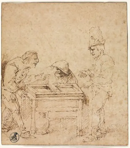The Tric-Trac Players, by Philips Koninck