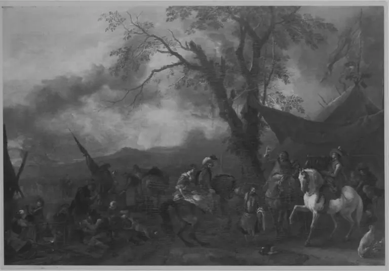 Aufbruch aus dem Lager, by Philips Wouwerman
