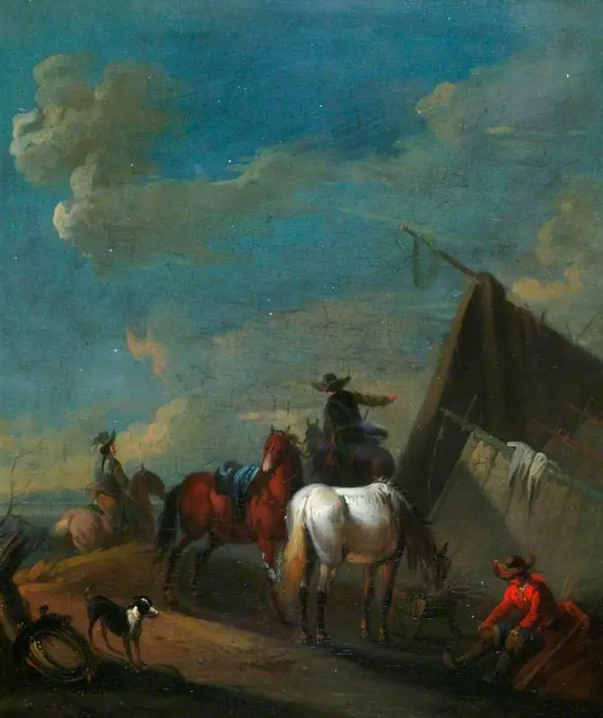 Encampment with Cavalry, by Philips Wouwerman