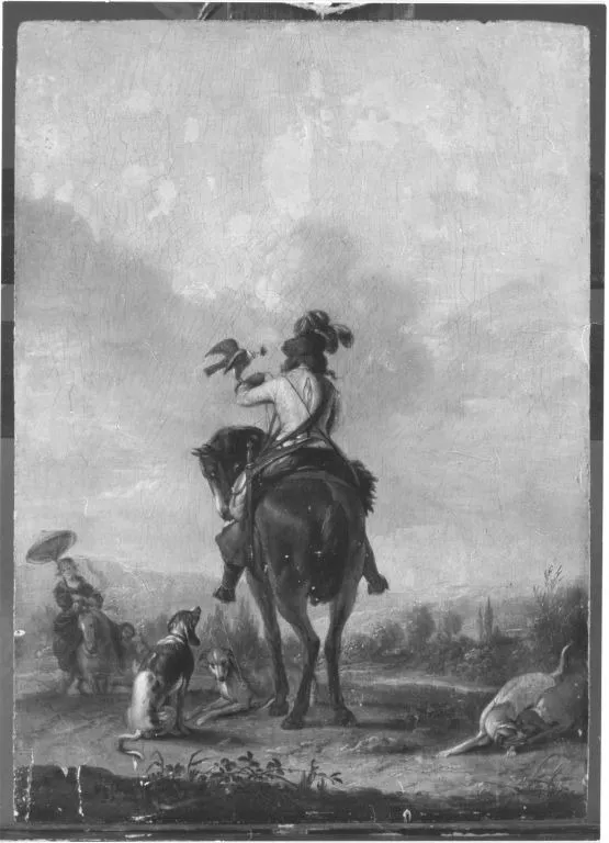 Falkenier zu Pferde (Kopie nach), by Philips Wouwerman, unspecified, 1643