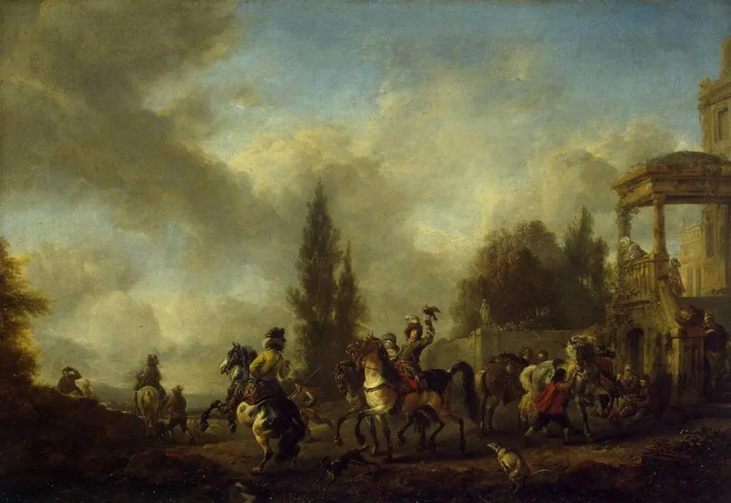 Huntsmen Setting Out, by Philips Wouwerman