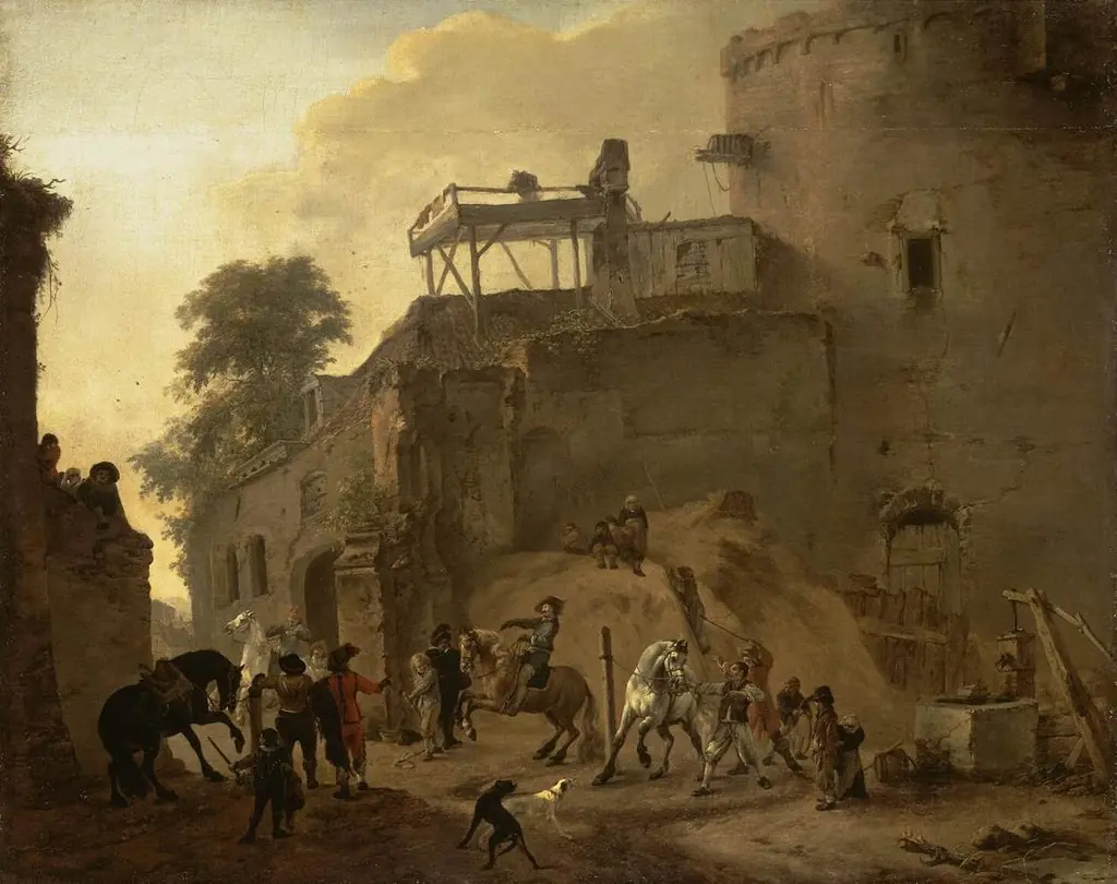 Manege Riding in the Open Air, by Philips Wouwerman