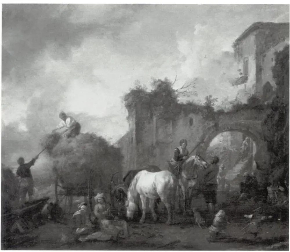 The Hay Wagon, by Philips Wouwerman, 1655