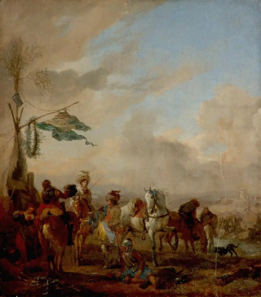 Trumpeters at the Camp, by Philips Wouwerman