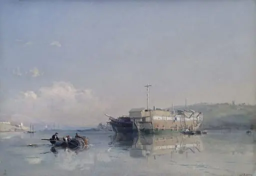 On the Hamoaze, Plymouth, by Phillips Jackson