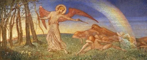 The Awakening, by Phoebe Anna Traquair, oil, 1904