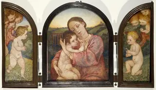 Triptych. Motherhood, by Phoebe Anna Traquair