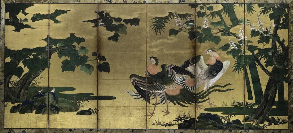 Phoenixes and Paulownia, unspecified, 1595