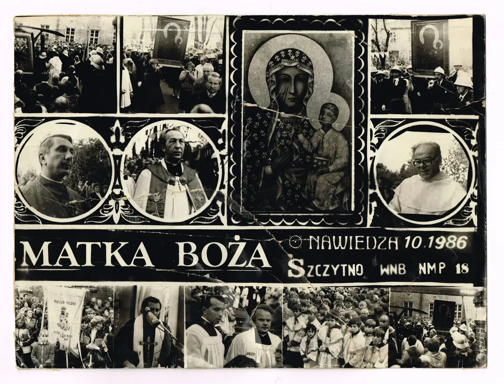 Visits to Our Lady of Czestochowa in the parish of Assumption of the Blessed Virgin Mary in Szczytno, by Photo unknown., 1986