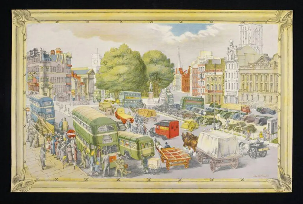 Town Centre, by Phyllis Ginger, 1946