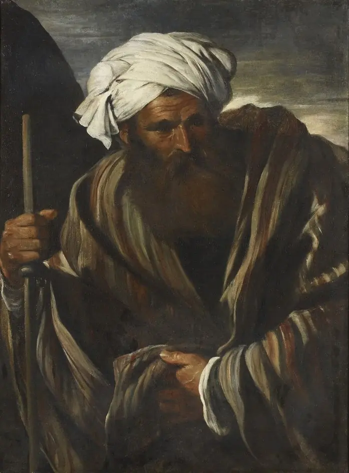 A Male Figure in Middle Eastern Dress, by Pier Francesco Mola