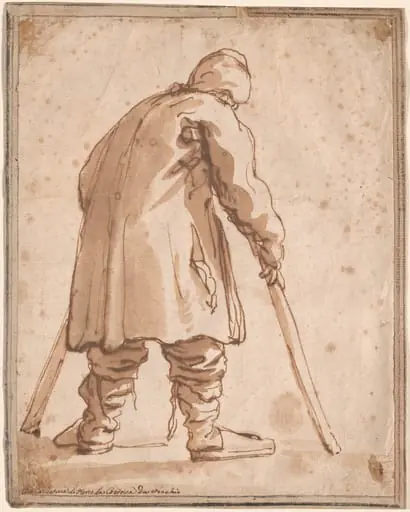 Caricature of a Man, Said to Be Pietro da Cortona, by Pier Francesco Mola